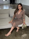 Giselle mesh midi dress
