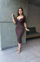 Vicky lace midi dress