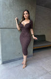 Vicky lace midi dress
