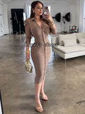 Giselle mesh midi dress