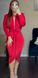 Kayle mesh midi dress