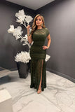 Minerva lace midi dress