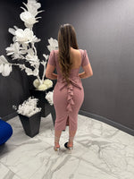 Yamy bow midi dress