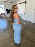 Kylie mesh midi dress