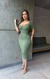 Vicky lace midi dress