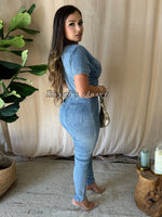 Inez denim jumpsuit