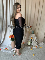 Milly mesh midi dress