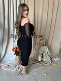 Milly mesh midi dress