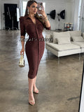 Giselle mesh midi dress