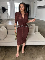 Giselle mesh midi dress