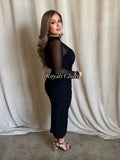 Ramona mesh midi dress
