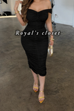 Julia pearls midi dress