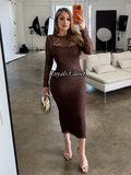 Romina lace midi dress
