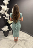 Yamy bow midi dress