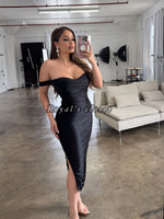 Madison silk midi dress