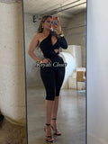 Melody bodycon capri jumpsuit