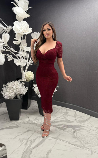 Vicky lace midi dress