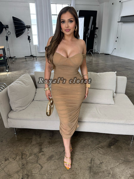 Maggie  mesh midi dress
