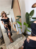 Nicole lace skirt set