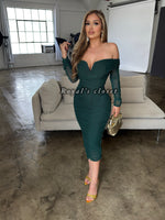 Leah mesh midi dress