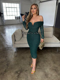 Leah mesh midi dress