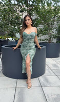 Nelly mesh midi dress