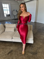 Miranda silk midi dress