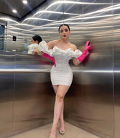 Sabrina mini dress