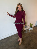 Ramona mesh midi dress