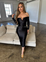 Miranda silk midi dress