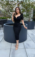 Vicky lace midi dress
