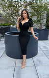 Vicky lace midi dress