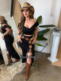 Nicole lace skirt set