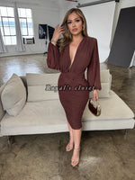 Alexa mesh midi dress