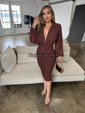 Alexa mesh midi dress