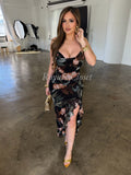 Francisca mesh midi dress