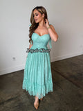 Nataly lace midi dress