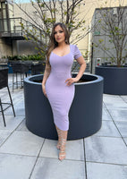 Yamy bow midi dress