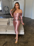 Miranda silk midi dress