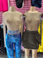 Perla mesh top