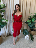 Meybell mesh midi dress