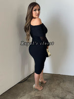 Gia mesh midi dress