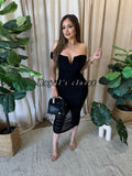 Meybell mesh midi dress
