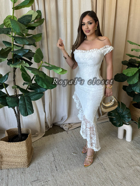 Monik mesh midi dress