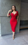 Vicky lace midi dress