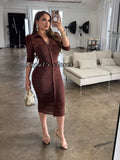 Giselle mesh midi dress
