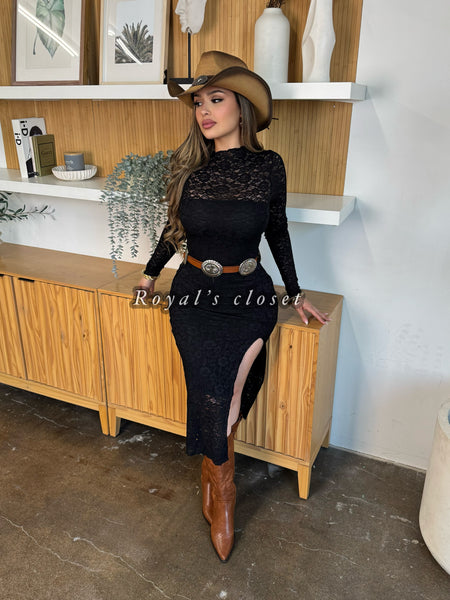 Alana lace mini dress