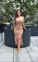 Nelly mesh midi dress