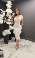 Vicky lace midi dress
