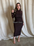 Ramona mesh midi dress